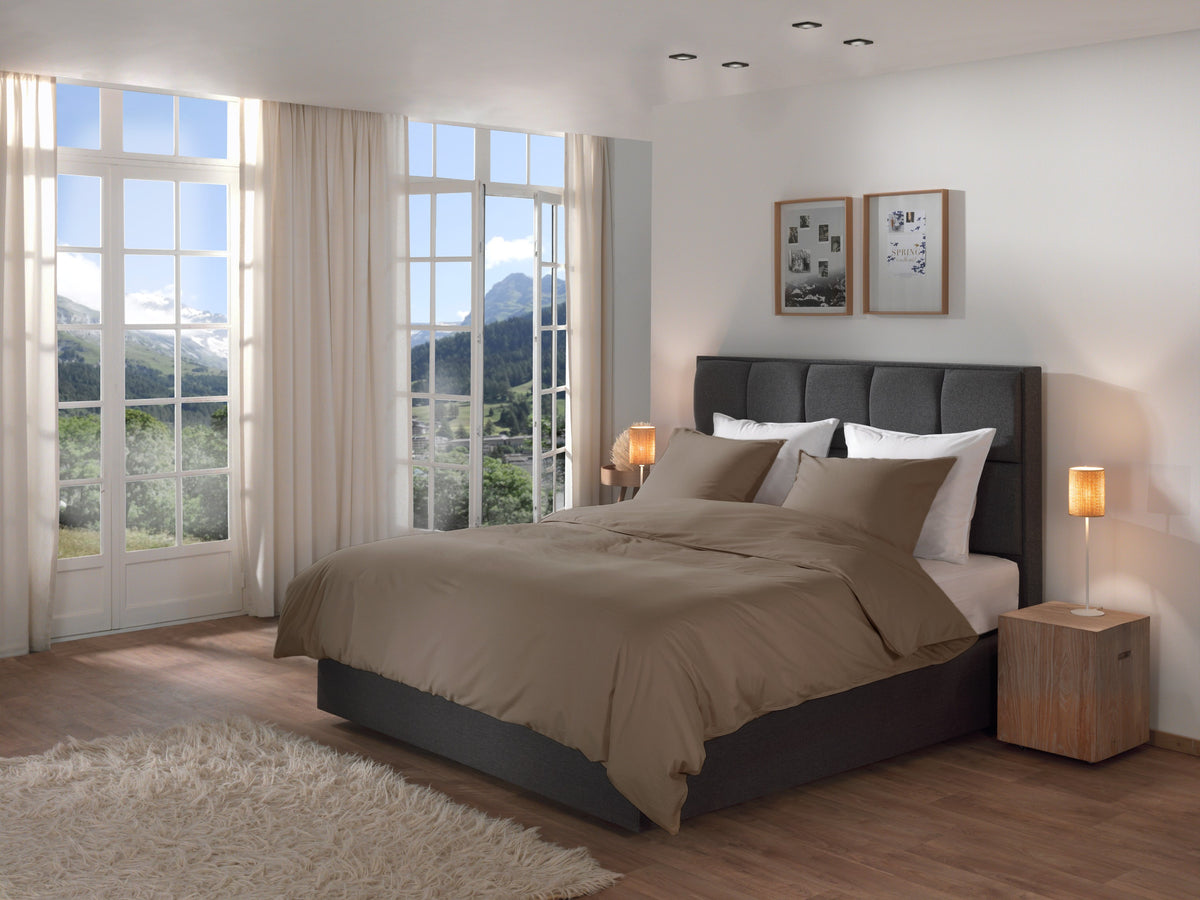 Yellow Dekbedovertrek Suite Zermatt Plaza Taupe - 100% Katoen-Twill