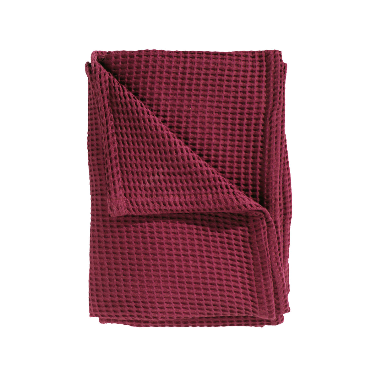 Heckettlane Sprei Wafel Marron Red - 65% Gerecycled Katoen 35% Andere Vezels