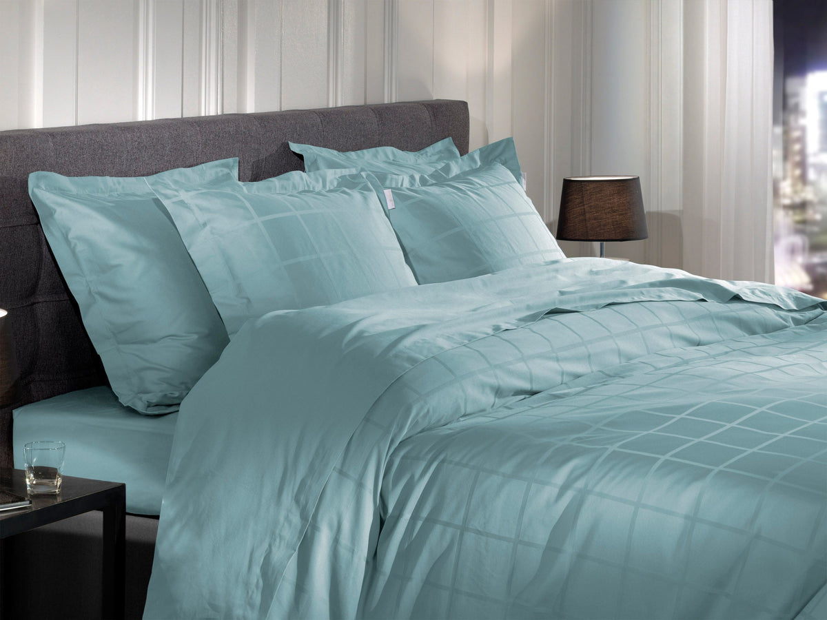 Heckettlane Dekbedovertrek Diamante Sphere Blue - 100% Katoen-Satijn