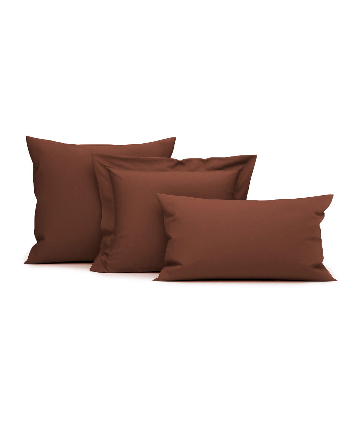 Heckettlane Kussensloop Elementi Marsala Brown - 100% Katoen-Satijn