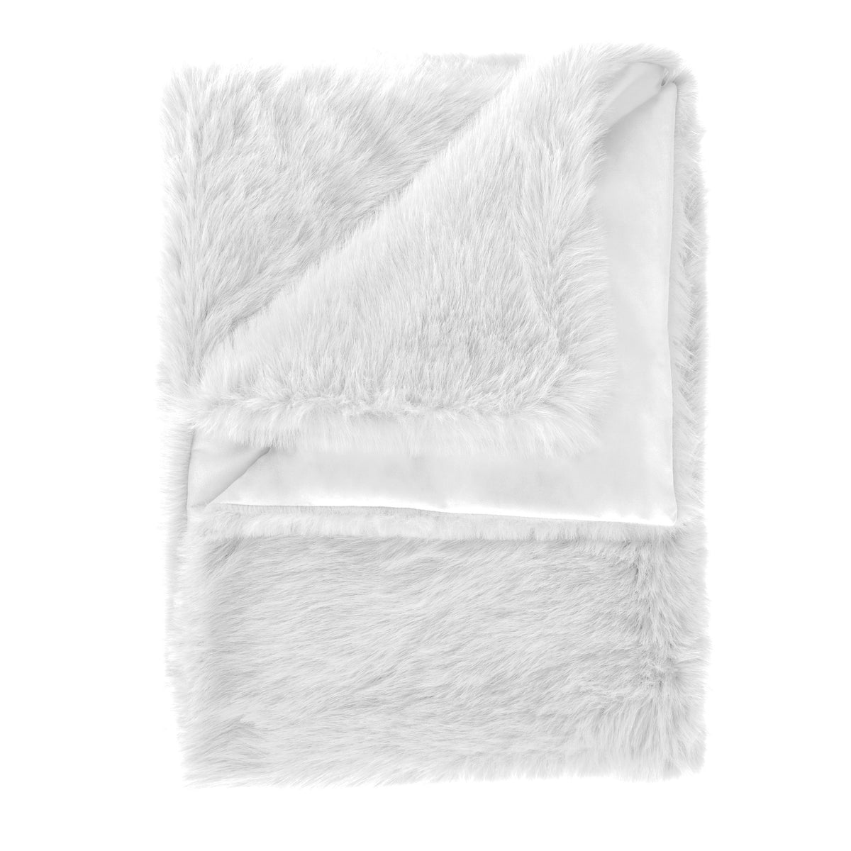 Heckettlane Plaid Perle Misty White - Fake Fur