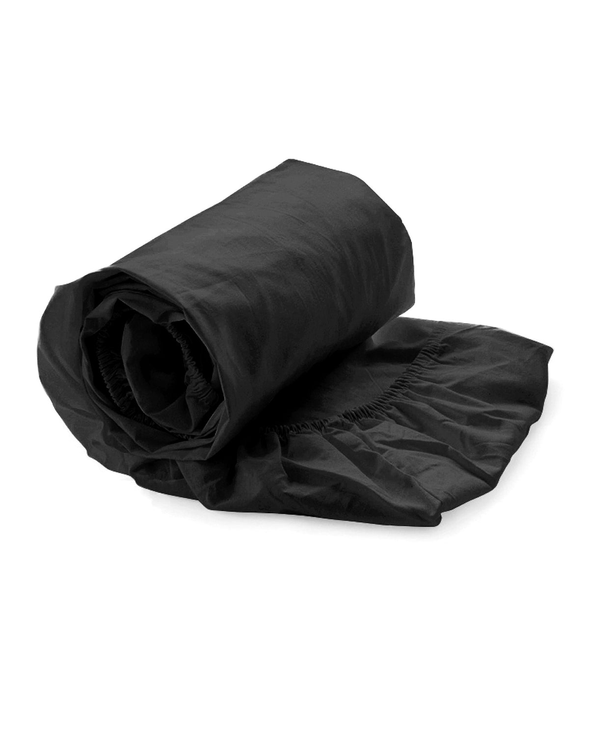 Heckettlane Hoeslaken Elementi Moonless Black - 100% Katoen-Satijn