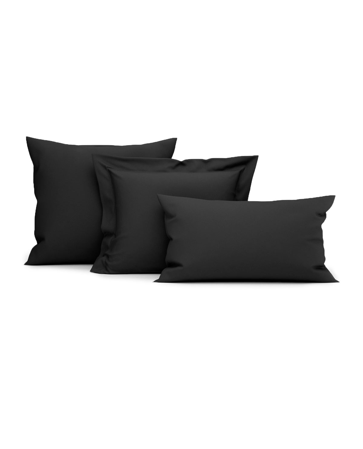 Heckettlane Kussensloop Elementi Moonless Black - 100% Katoen-Satijn
