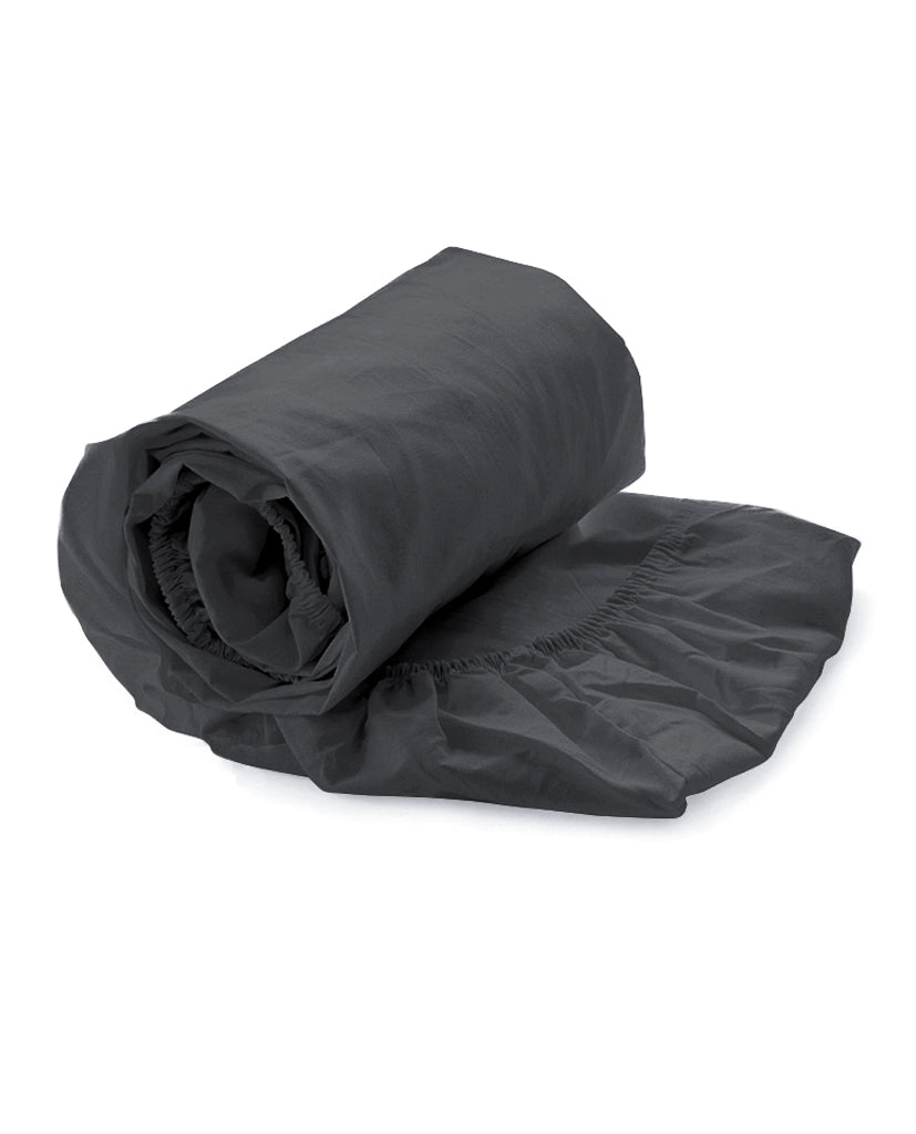 Heckettlane Hoeslaken Elementi Classic Anthracite - 100% Katoen-Satijn