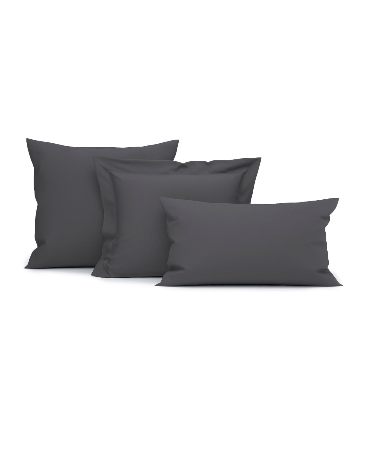 Heckettlane Kussensloop Elementi Classic Anthracite - 100% Katoen-Satijn