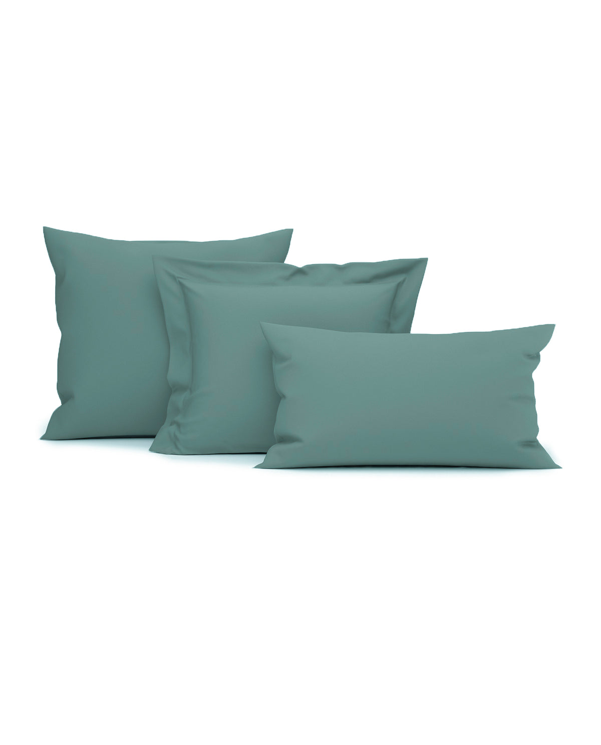 Heckettlane Kussensloop Elementi Mineral Green - 100% Katoen-Satijn